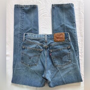 Vintage Levis 501 Made In USA Light Medium Wash Jeans 28x30 (Actual 25x29.5)